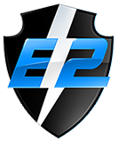 E2 Logo Badge Lightning Bolt